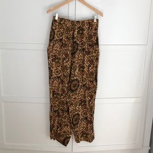Vintage cotton floral print pants